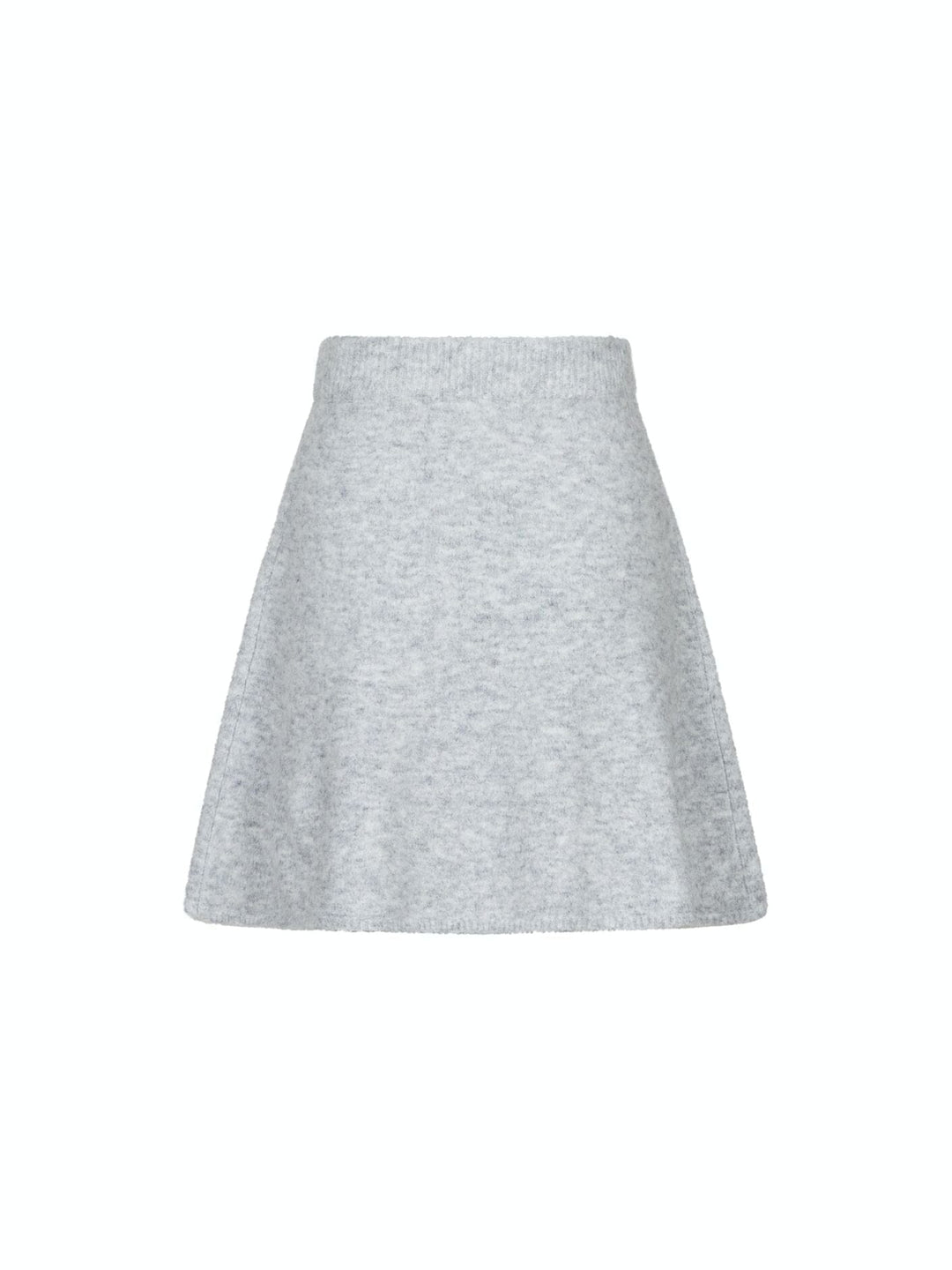 Neo Noir - Gisa Knit Skirt - Light Grey Melange Nederdele 