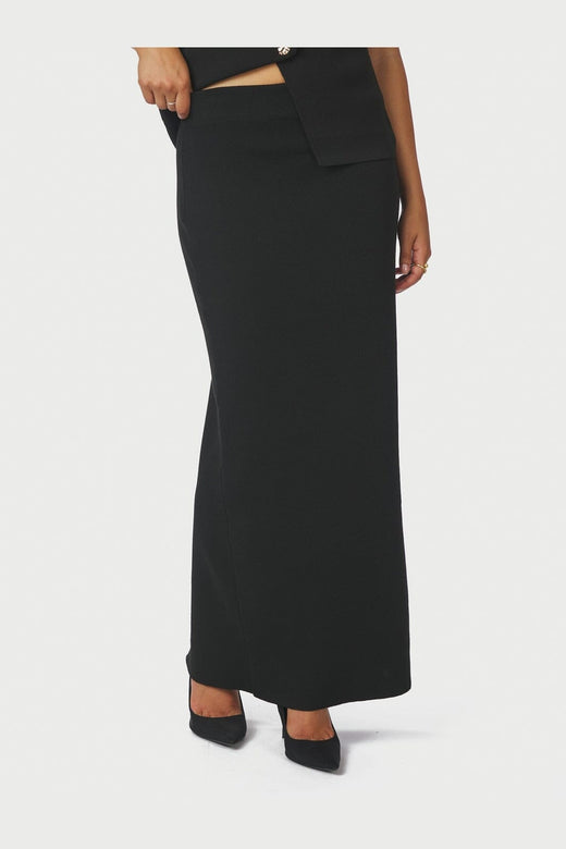 Neo Noir - Hansa Smooth Knit Skirt 167267 - 100 - Black