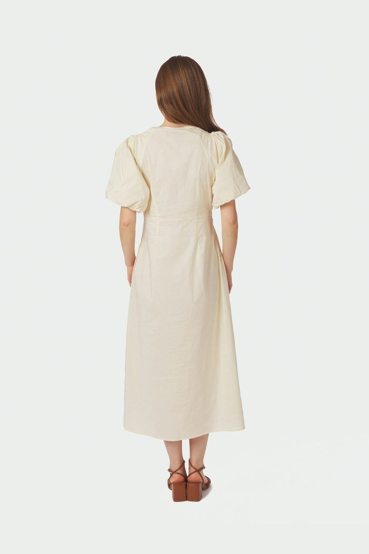 Neo Noir - Illana Poplin Dress 160660 - 416 - Butter Yellow