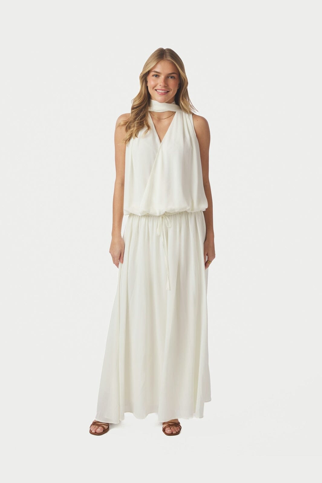 Neo Noir - Inge Chiffon Top 167047 - 121 - Off White