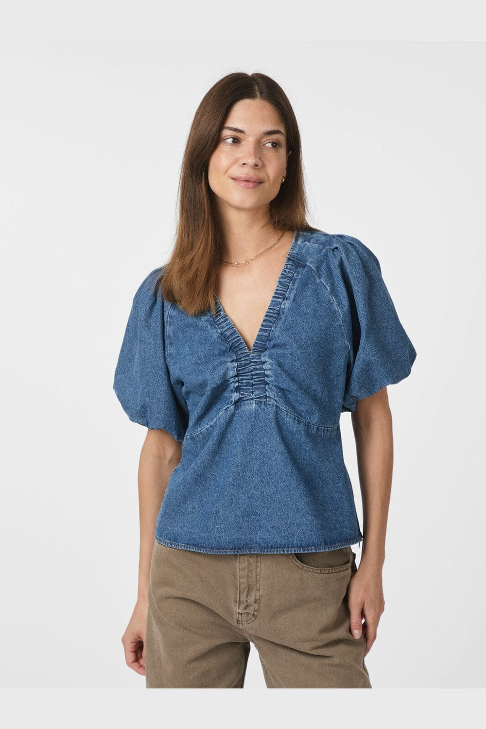 Neo Noir - Irina Denim Blouse 166512 - 140 - Blue