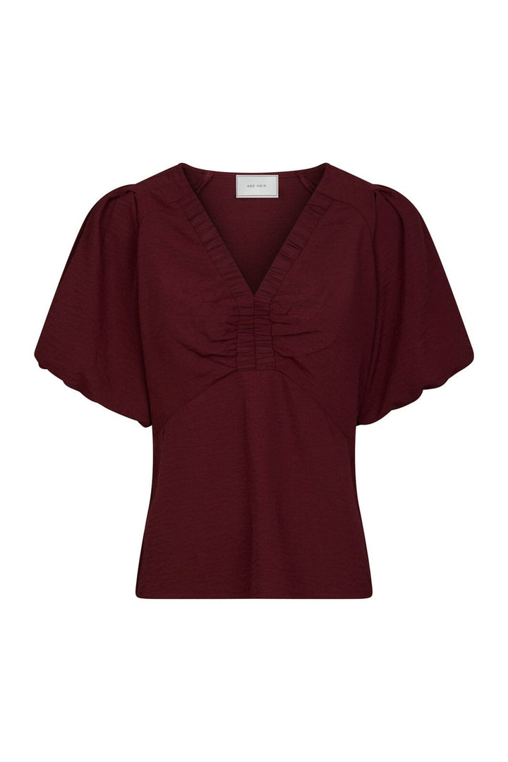 Neo Noir - Irina Structure Blouse 165910 - 682 - Wine