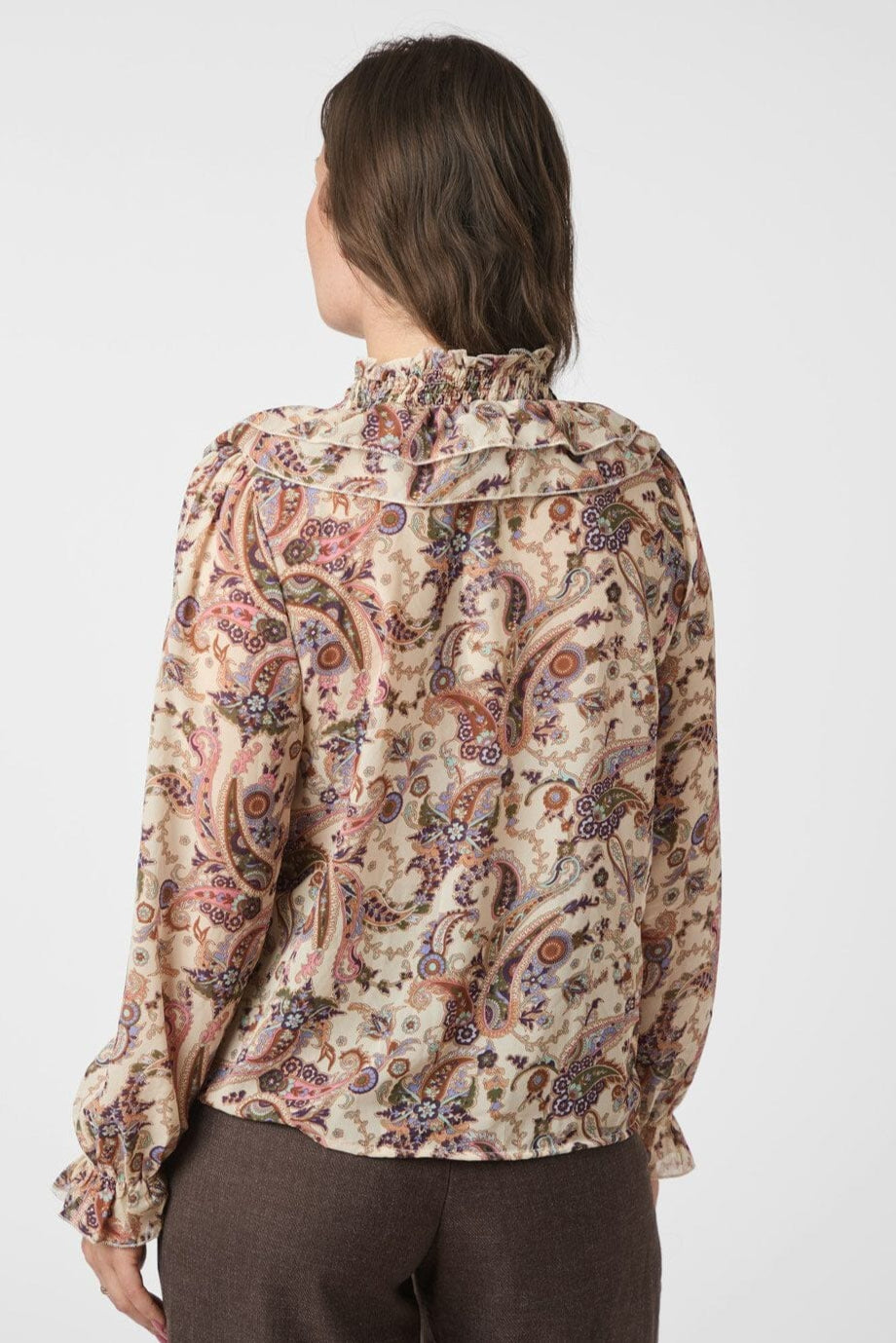 Neo Noir - Ivey Art Paisely Blouse 166688 - 122 - Creme
