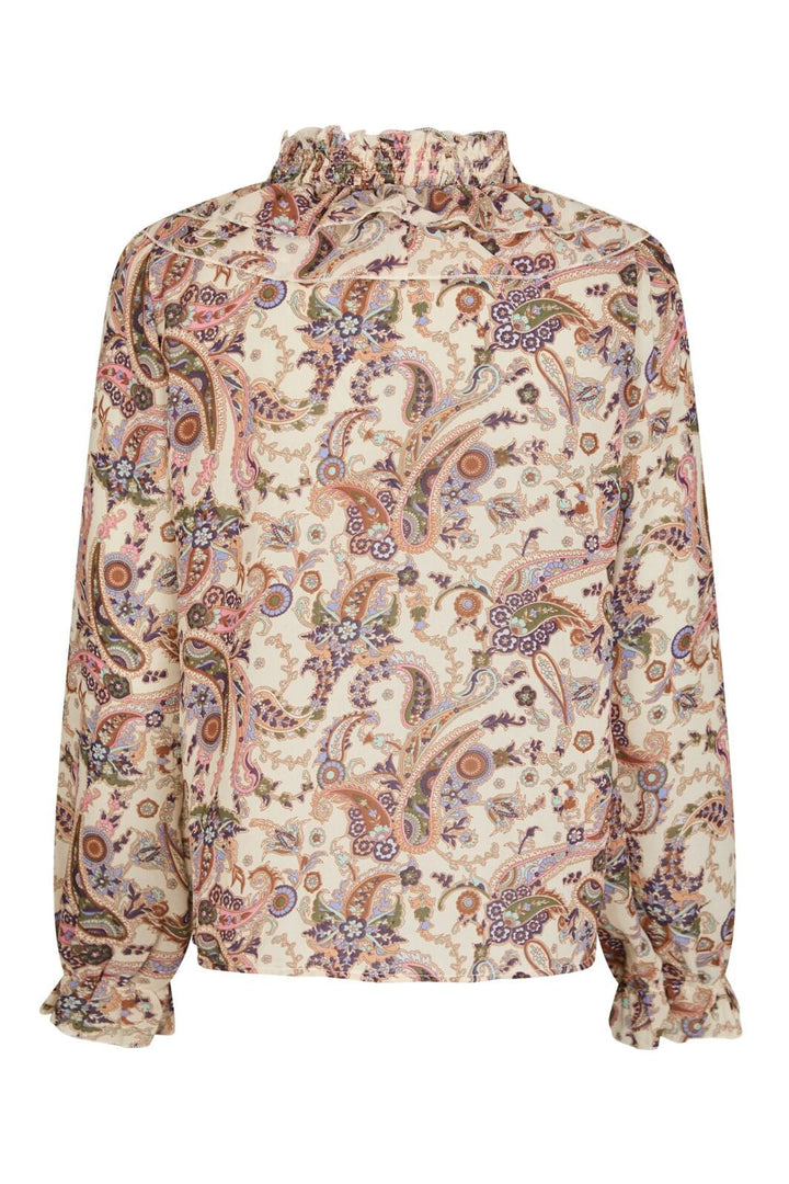 Neo Noir - Ivey Art Paisely Blouse 166688 - 122 - Creme