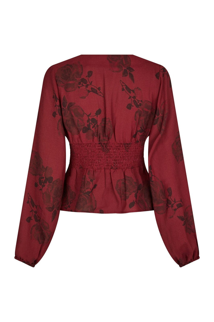 Neo Noir - Jellima Rose Blouse 167238 - 321 - Dark Red