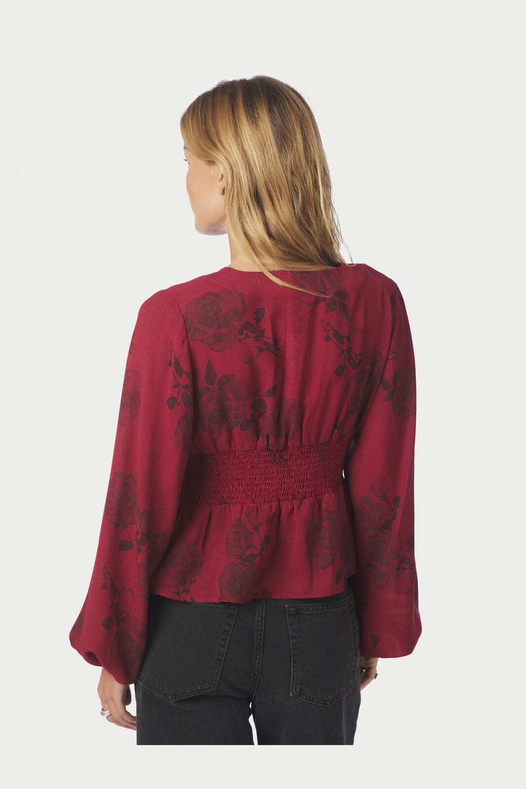 Neo Noir - Jellima Rose Blouse 167238 - 321 - Dark Red