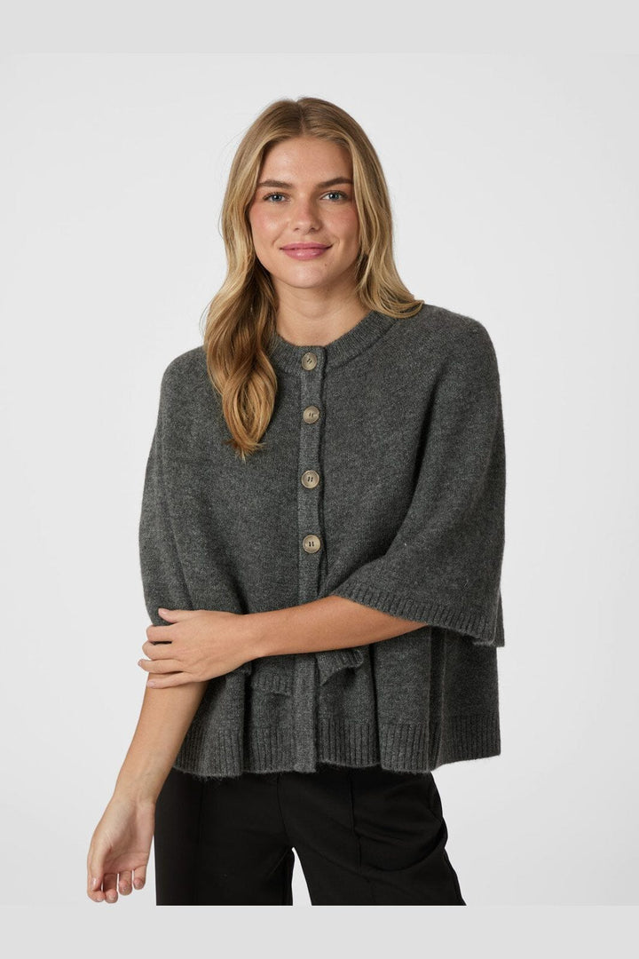 Neo Noir - Josei Double Knit Cape 165798 - 130 - Grey