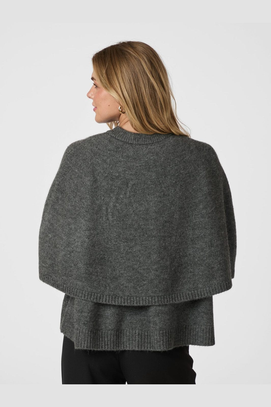 Neo Noir - Josei Double Knit Cape 165798 - 130 - Grey