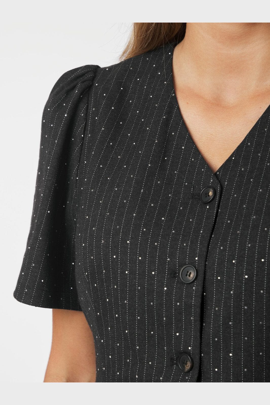 Neo Noir - Jules B Pinstripe Blouse 167083 - 132 - Antracit