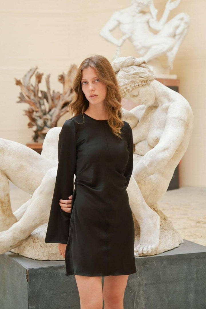 Neo Noir - Jumari Heavy Sateen Dress 166937 - 100 - Black Kjoler 