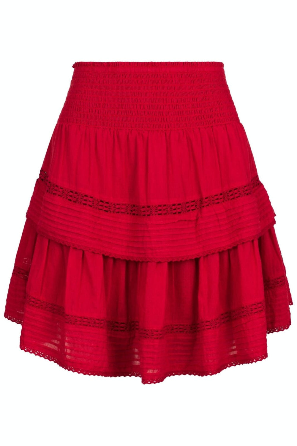 Neo Noir - Kenia S Voile Skirt - Red Nederdele 