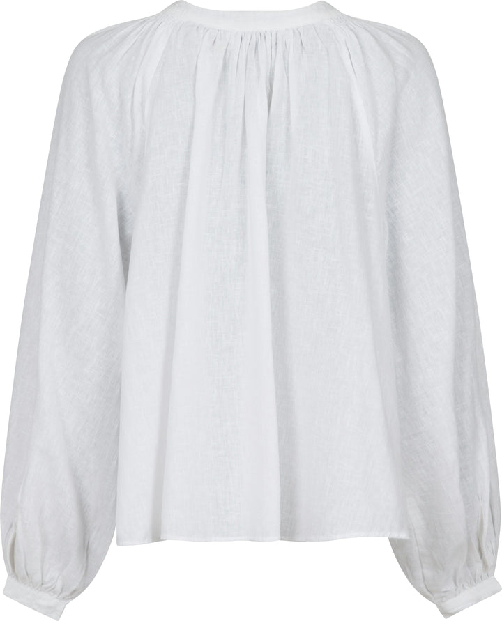 Neo Noir - Kirsty Solid Blouse - White