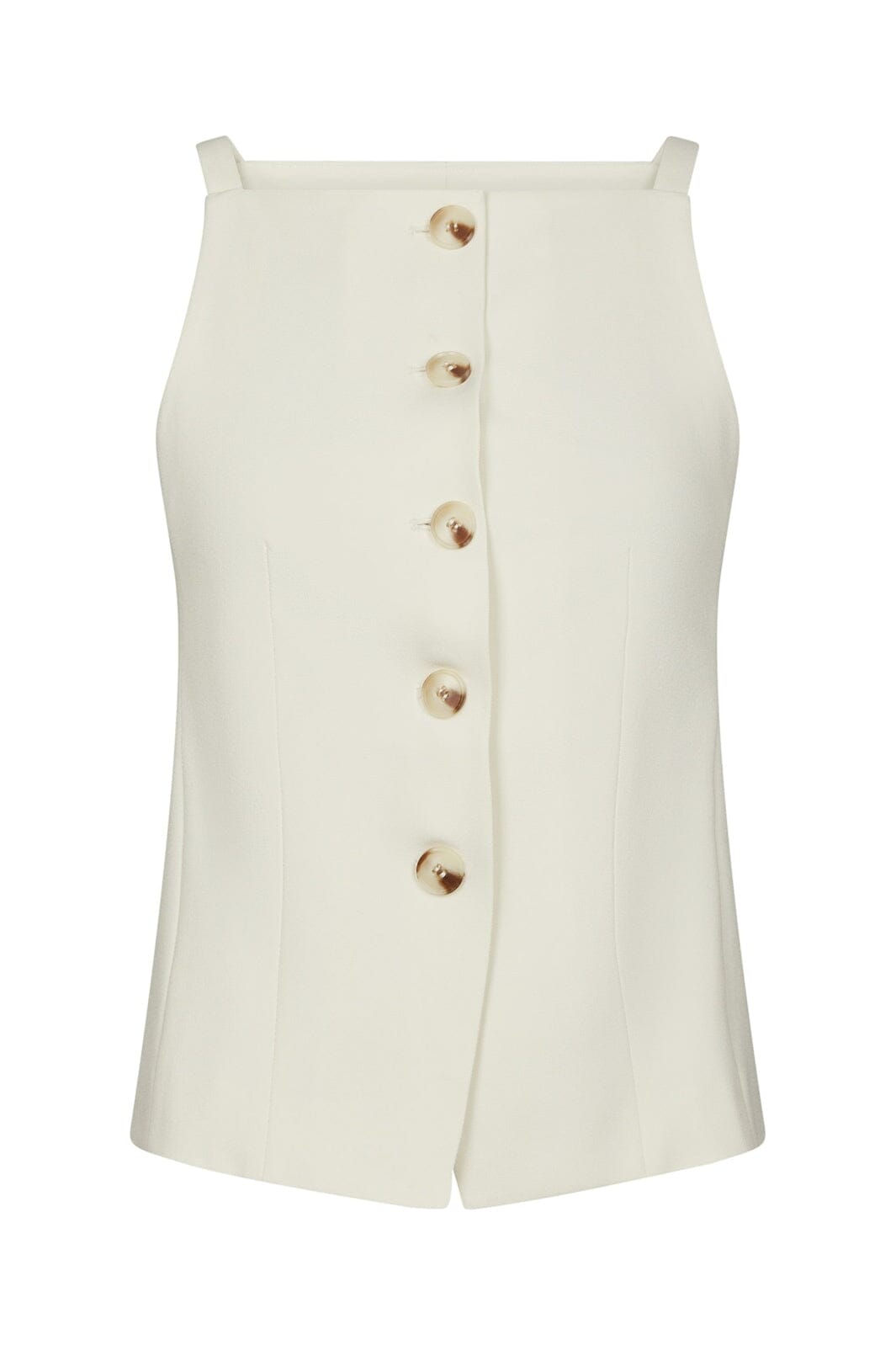 Neo Noir - Kylie Structure Waistcoat 161620 - 121 - Off White