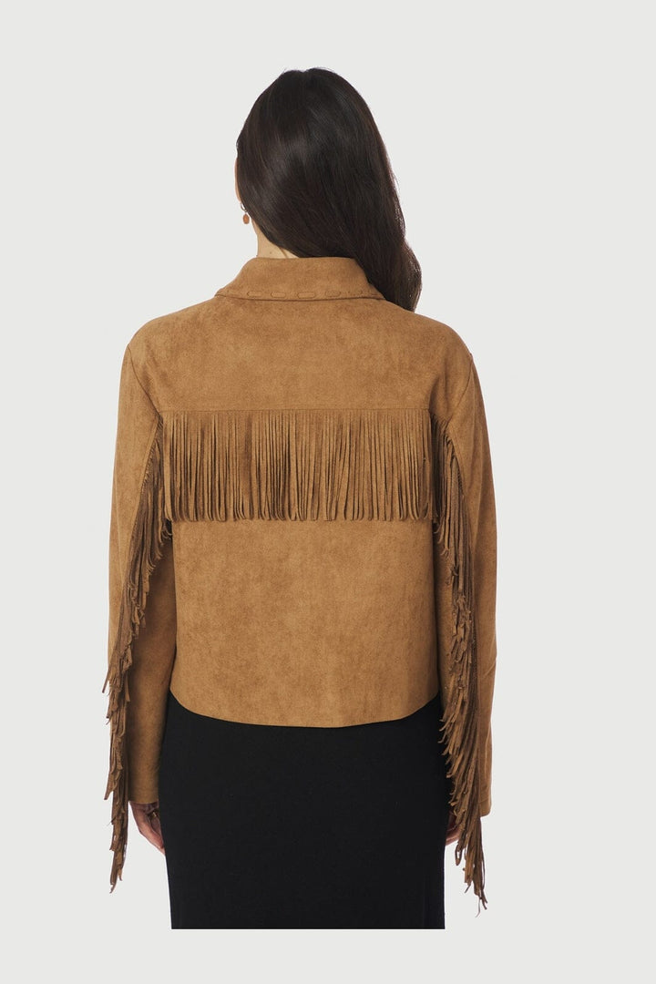 Neo Noir - Lauron Faux Suede Jacket 165915 - 604 - Cognac