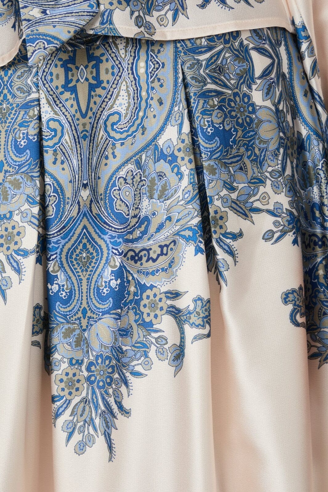 Neo Noir - Lenni Paisley Border Skirt 166205 - 348 - Ash Blue