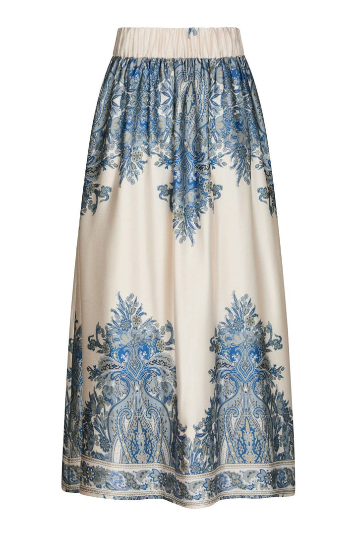 Neo Noir - Lenni Paisley Border Skirt 166205 - 348 - Ash Blue