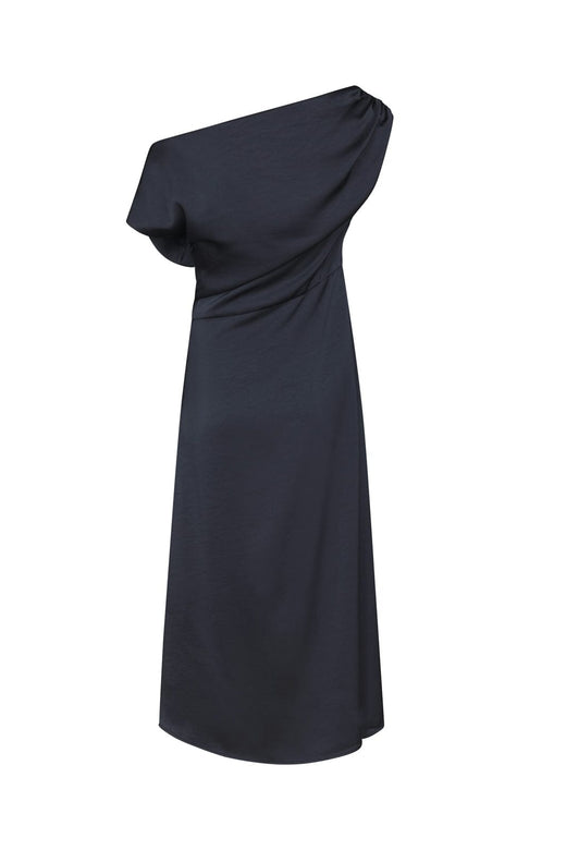 Neo Noir - Lilith Heavy Sateen Dress 168543 - 678 - Midnight Blue