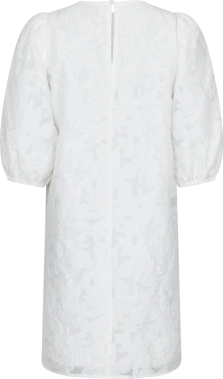 Neo Noir - Limba Brocade Dress - White