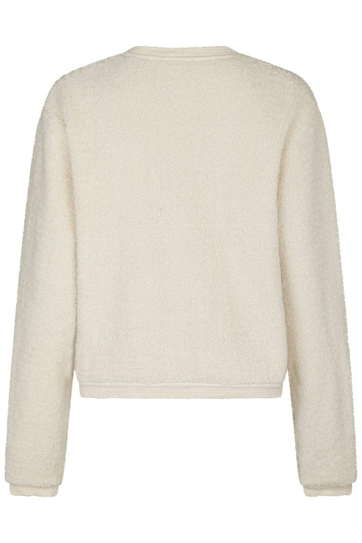 Neo Noir - Limo Fluffy Knit Cardigan 161963 - 122 - Creme