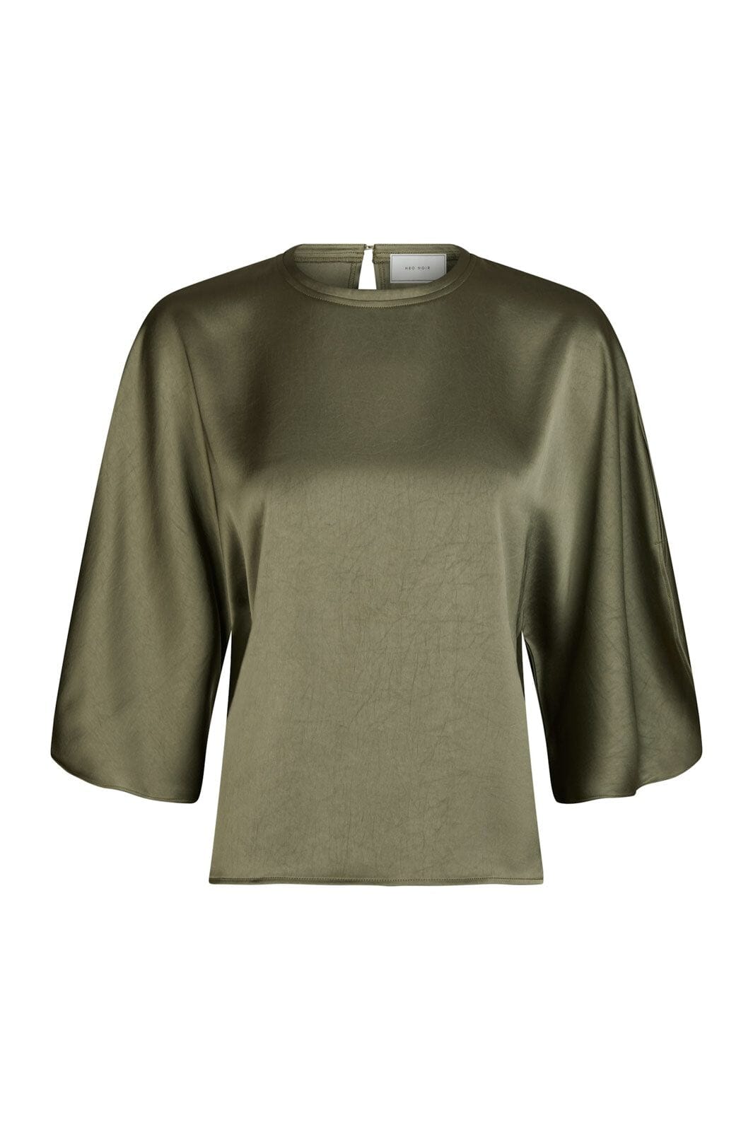 Neo Noir - Liora Heavy Sateen Blouse 165567 - 255 - Cold Army