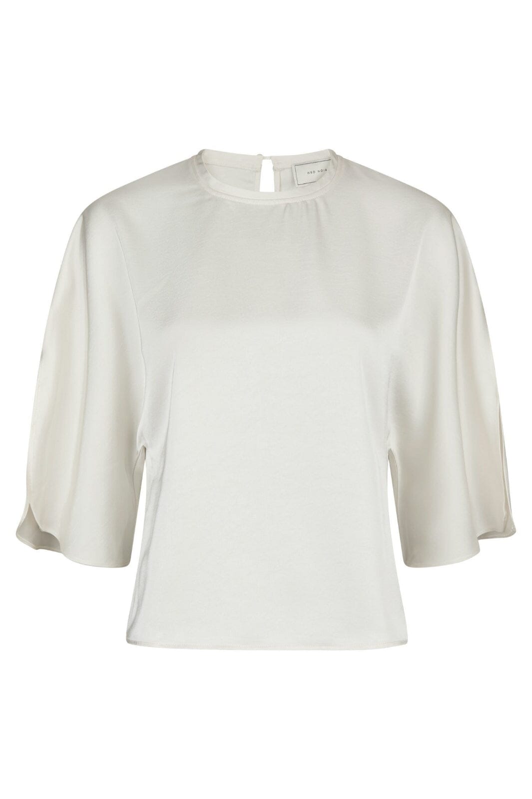 Neo Noir - Liora Heavy Sateen Blouse 165567 - 621 - Pearl