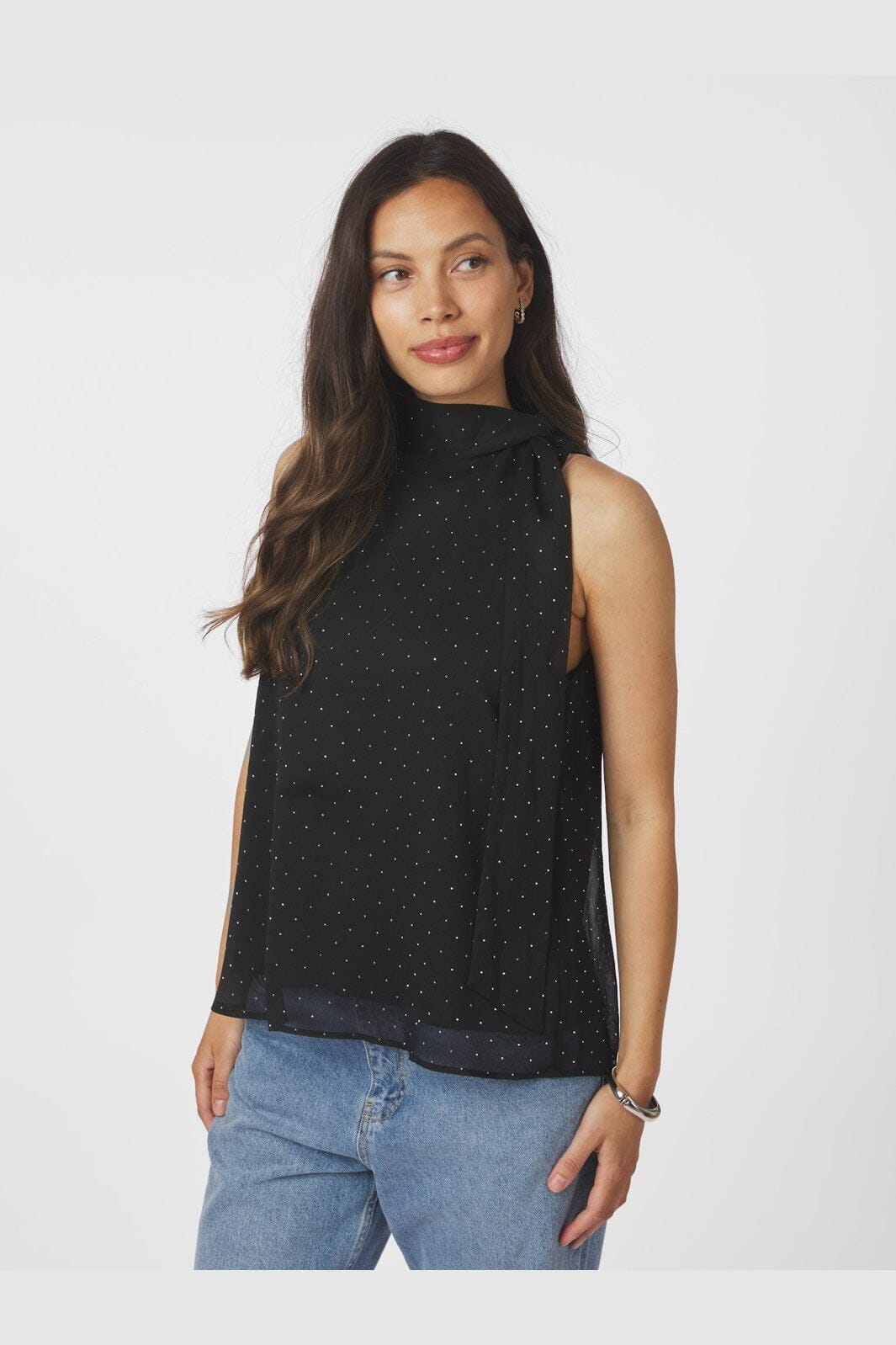 Neo Noir - Lorelei Bedazzled Top 166983 - 100 - Black