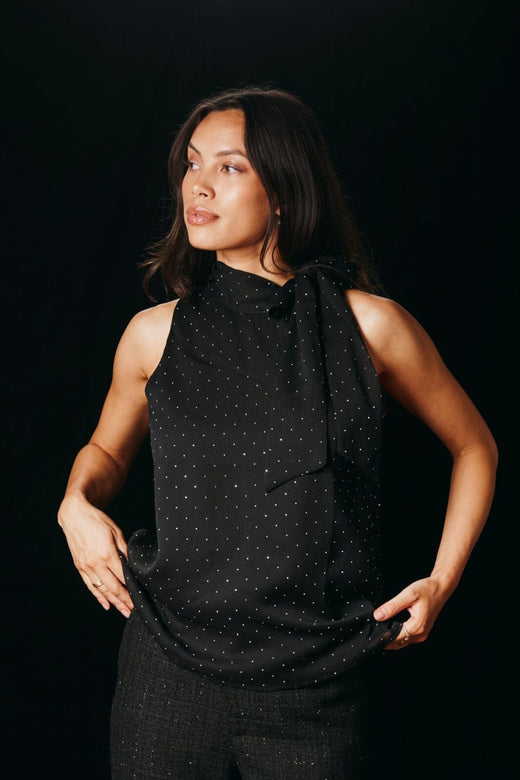 Neo Noir - Lorelei Bedazzled Top 166983 - 100 - Black Toppe 