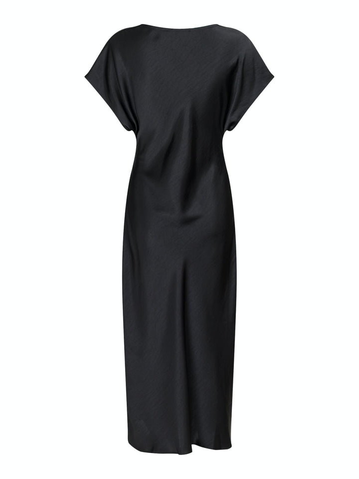Neo Noir - Lucinda Heavy Sateen Dress - Black Kjoler 