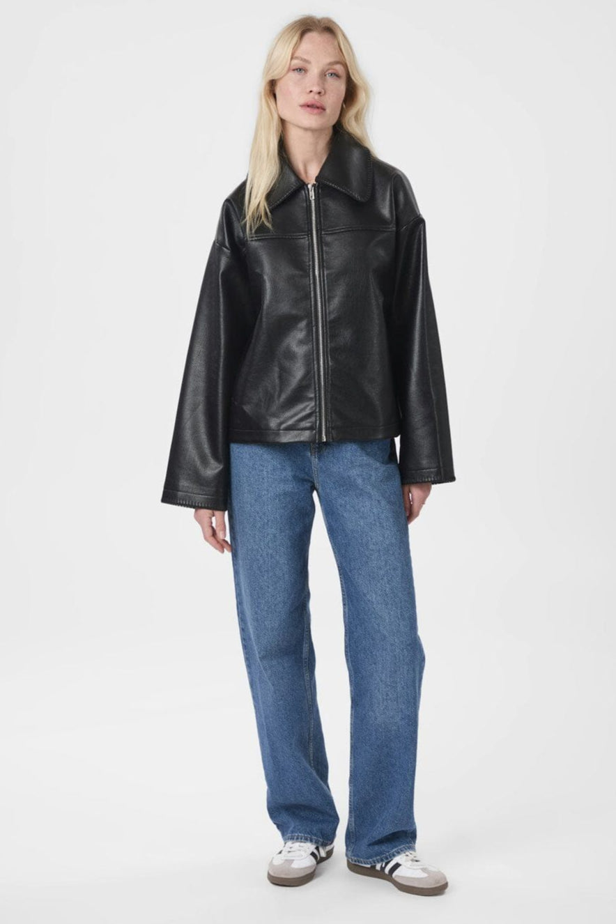 Neo Noir - Lunara Collar Stitch Jacket 165668 - 100 - Black