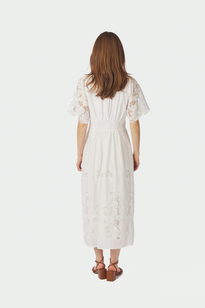 Neo Noir - Lunette Emb Dress 167819 - 120 - White
