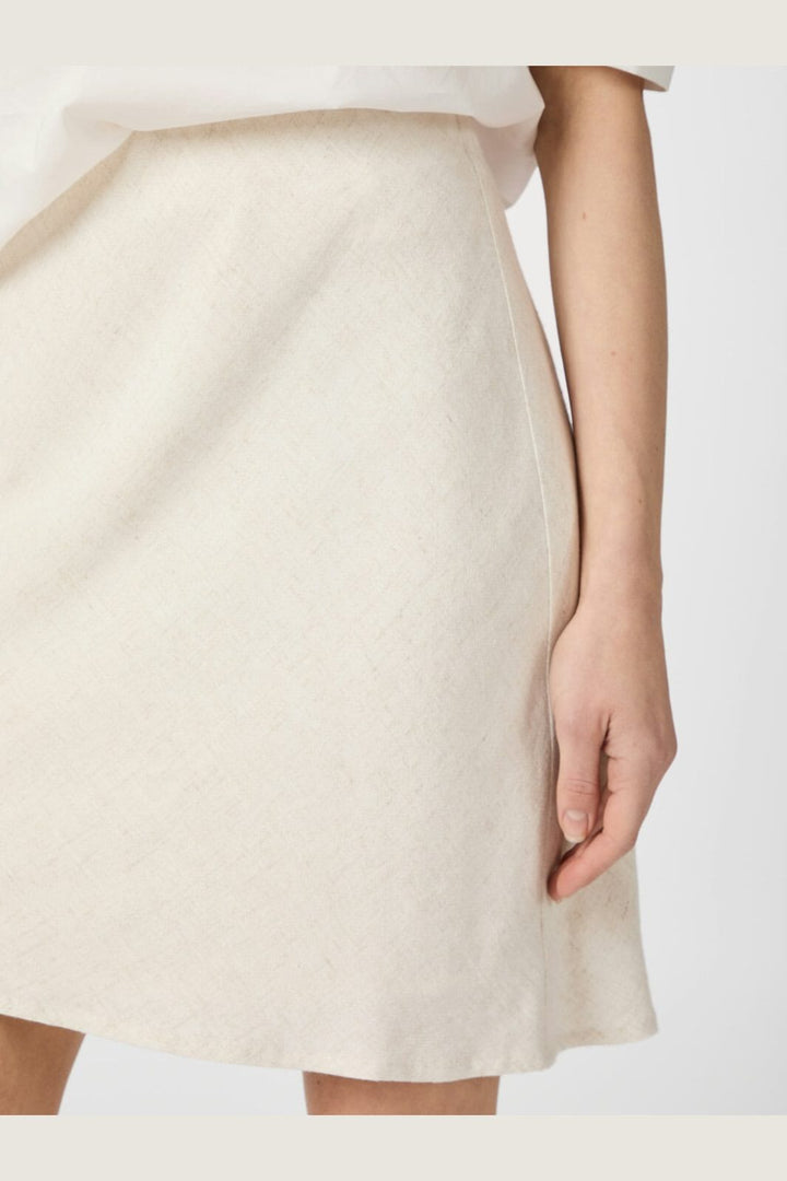 Neo Noir - Lunna Linen Skirt 164827 - 815 - Natural