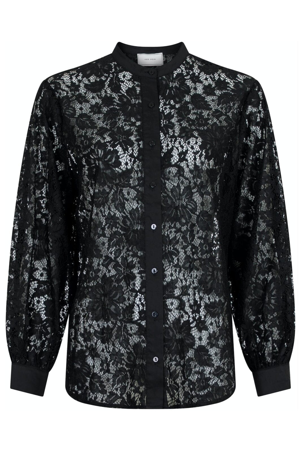 Neo Noir - Mae Lace Shirt - Black Skjorter 