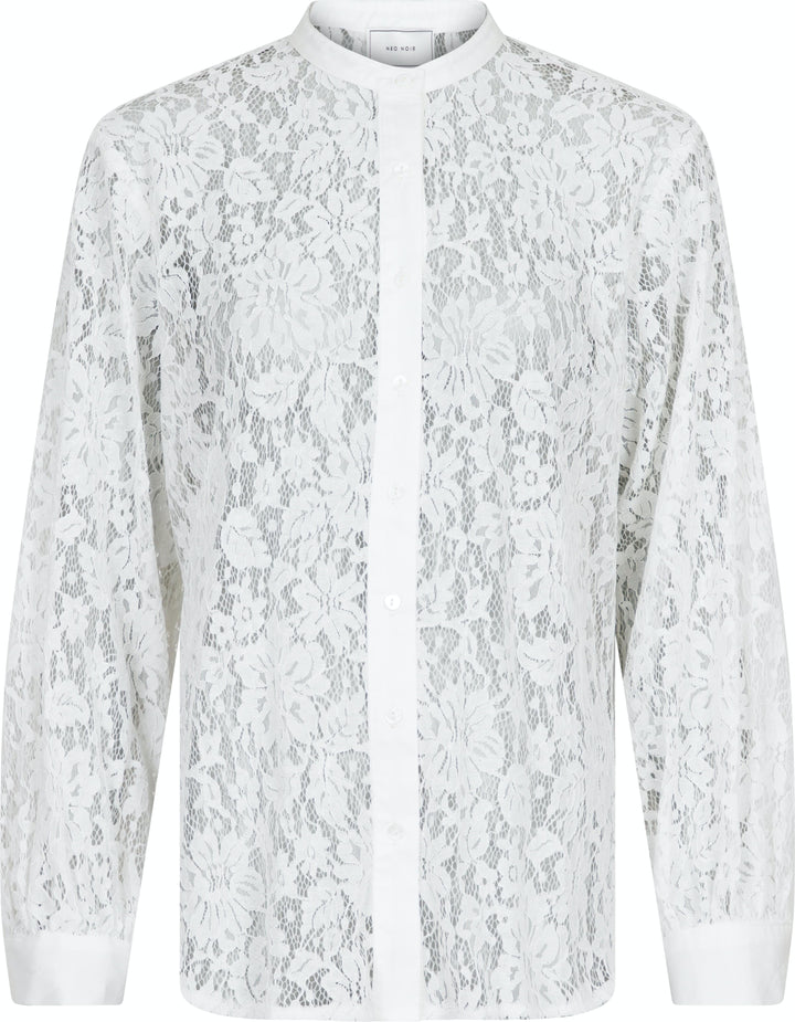 Neo Noir - Mae Lace Shirt - White