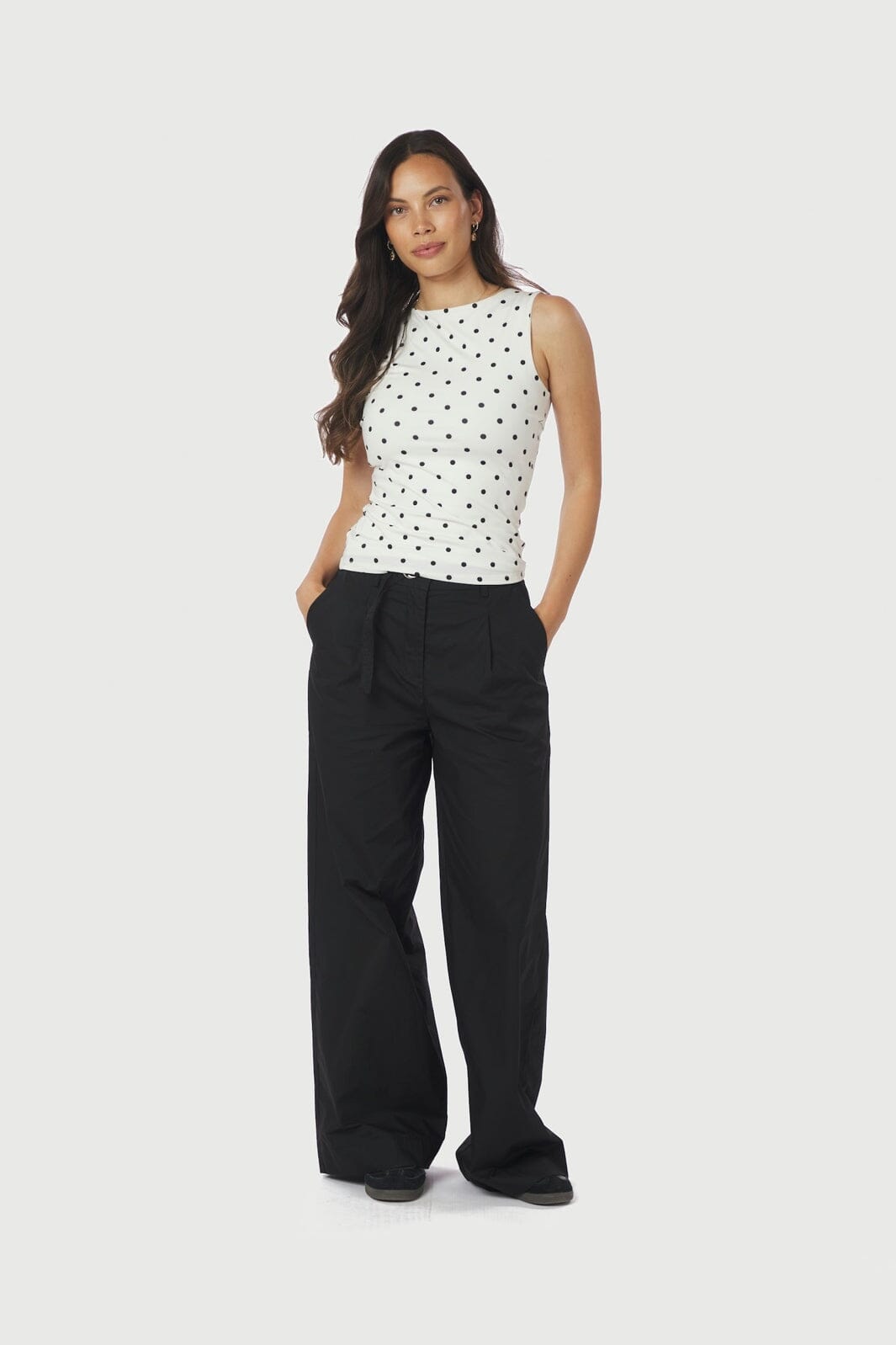 Neo Noir - Malba Poplin Pants 165795 - 100 - Black