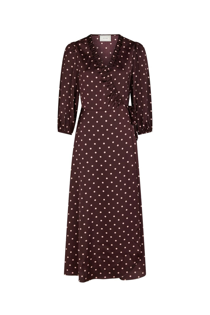 Neo Noir - Malinga Dot Dress 165909 - 682 - Wine