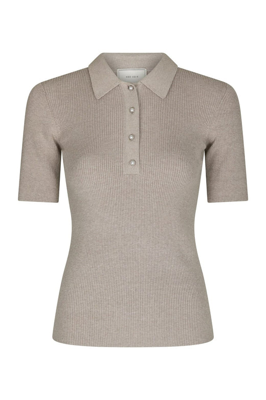 Neo Noir - Manama Knit Blouse 165073 - 189 - Warm Grey
