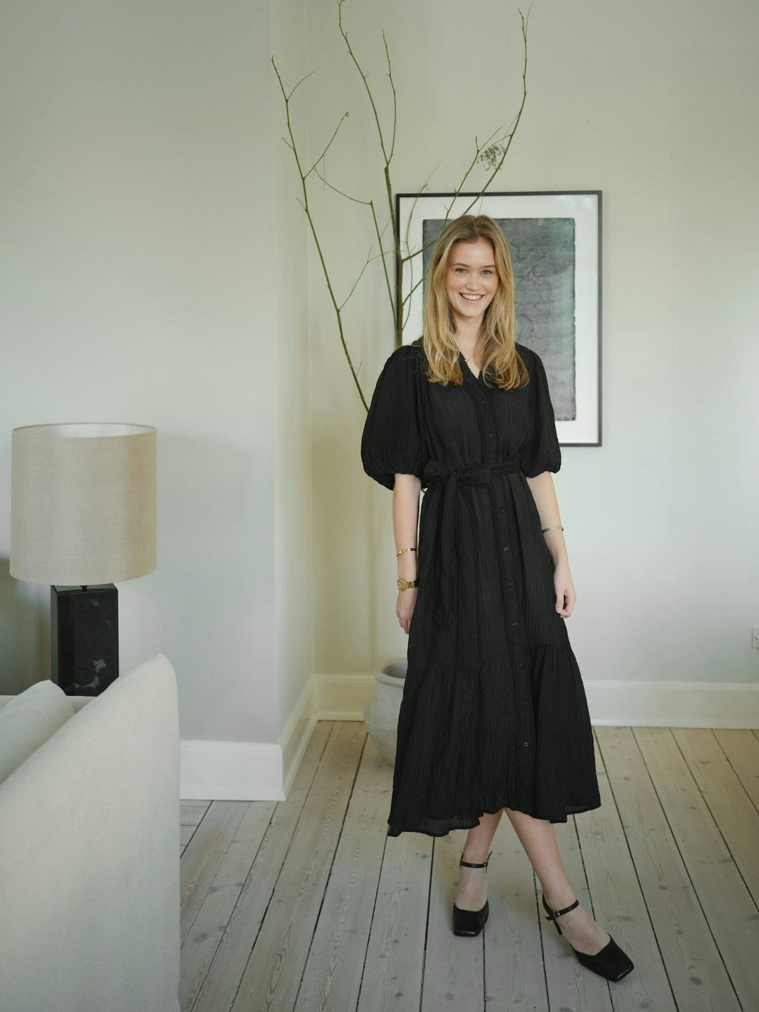 Neo Noir - Margarita Crepe Dress 167218 - 100 - Black Kjoler 