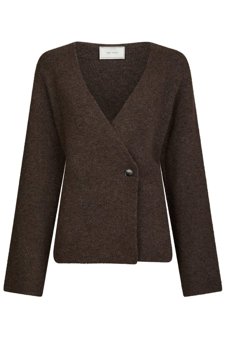 Neo Noir - Marie Louise Knit Cardigan 162031 - 205 - Brown Melange