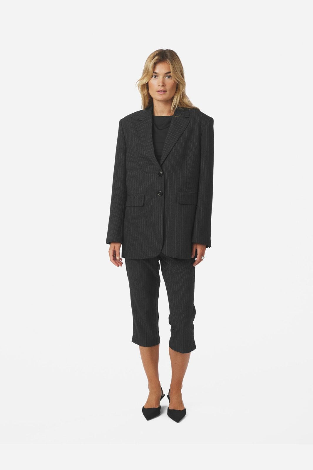 Neo Noir - Marielle Button Back Blazer 165664 - 132 - Antracit