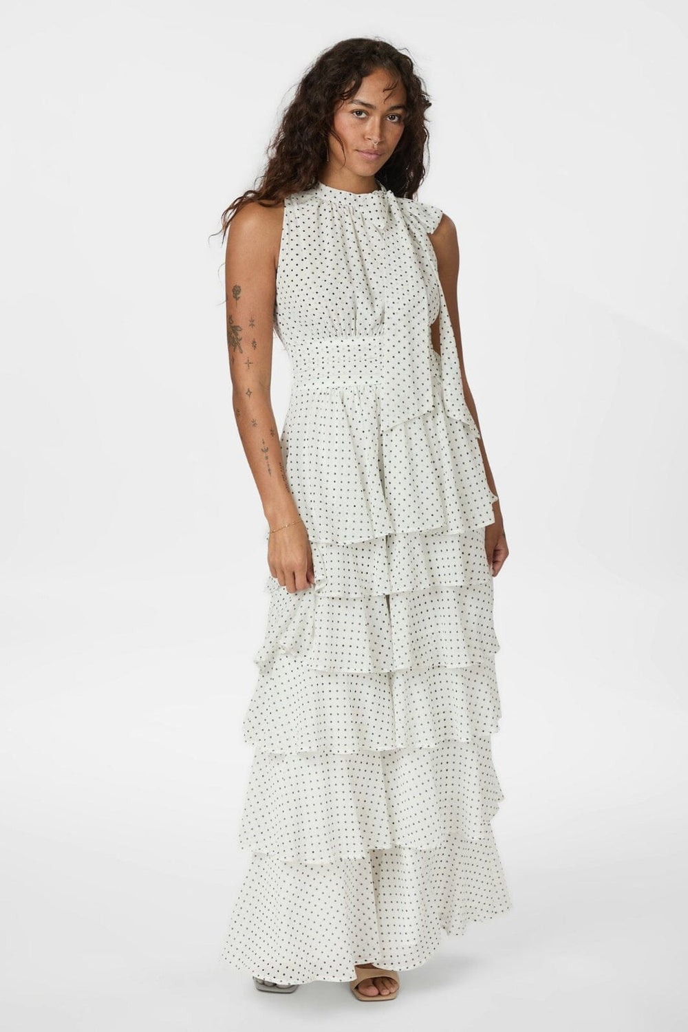 Neo Noir - Marli Dot Dress 166104 - 120 - White