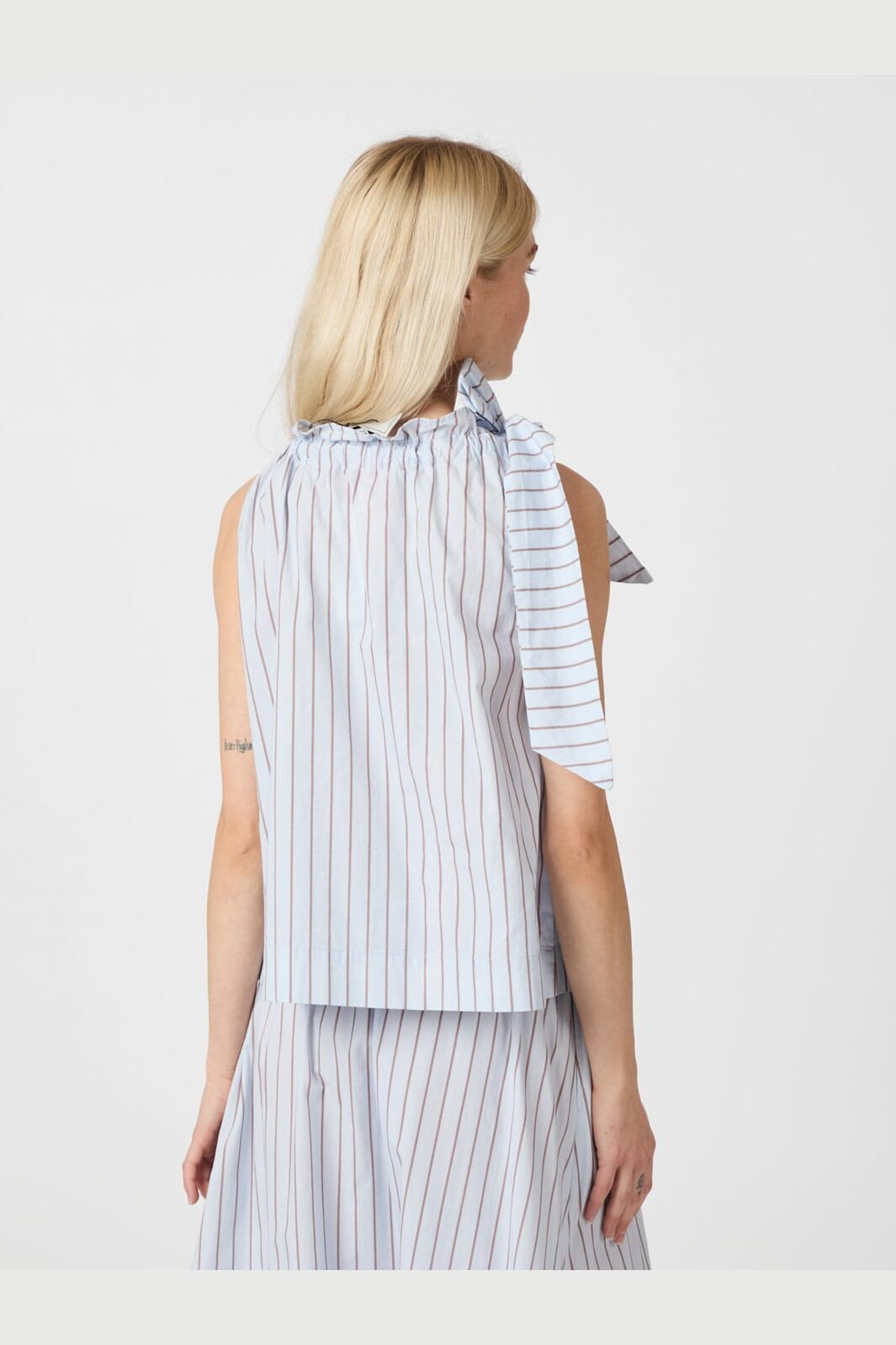 Neo Noir - Maula Stripe Top 165147 - 145 - Light Blue
