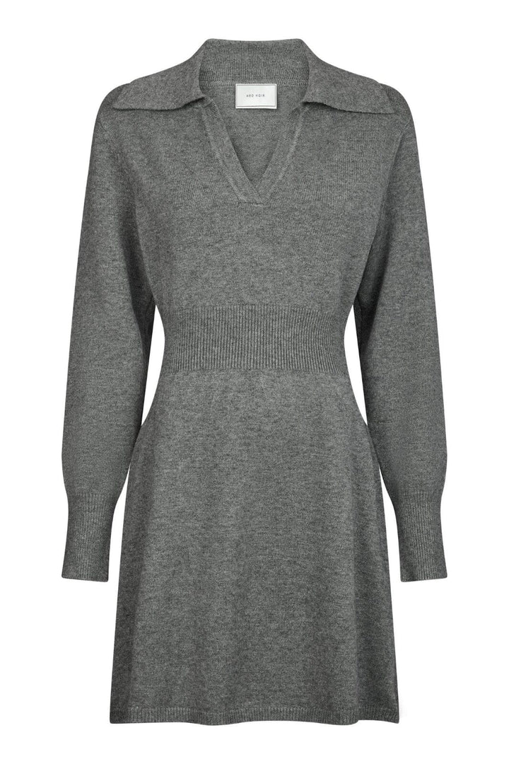 Neo Noir - Melia Knit Dress 164954 - 107 - Dark Grey Melange