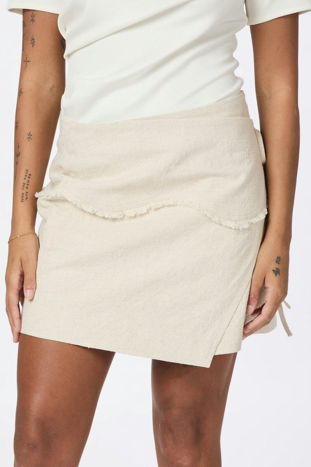 Neo Noir - Meliora Ramie Skirt 165688 - 815 - Natural