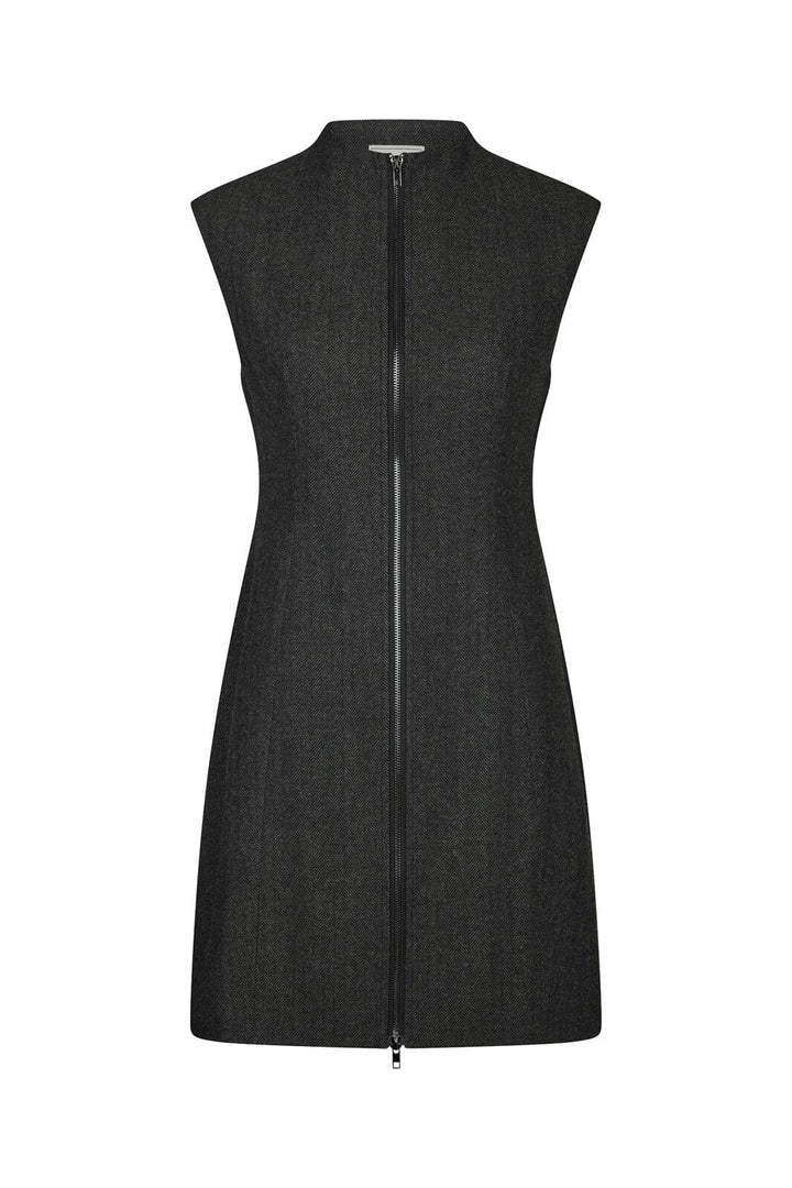 Neo Noir - Melville Herringbone Dress 166190 - 132 - Antracit