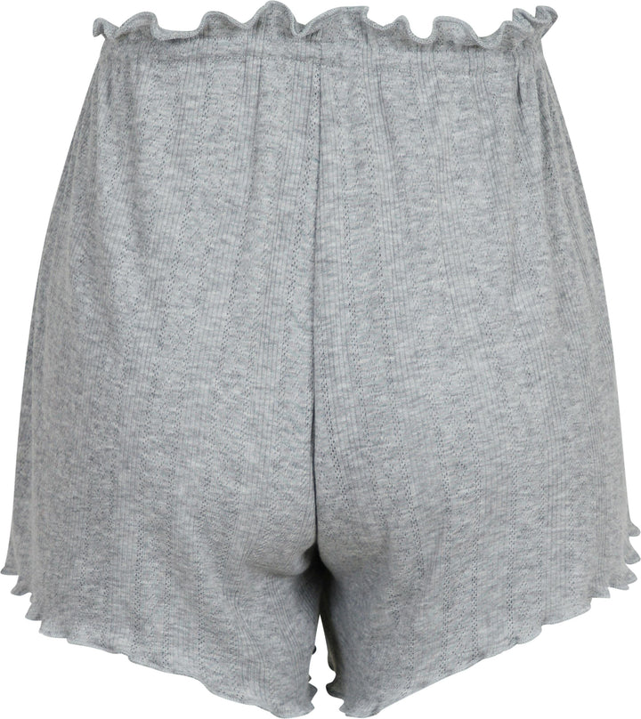 Neo Noir - Merritt Pointelle Shorts - Light Grey