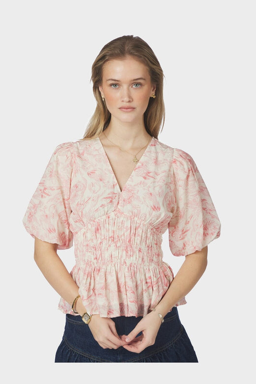 Neo Noir - Minutti Print Blouse 168720 - 121 - Off White