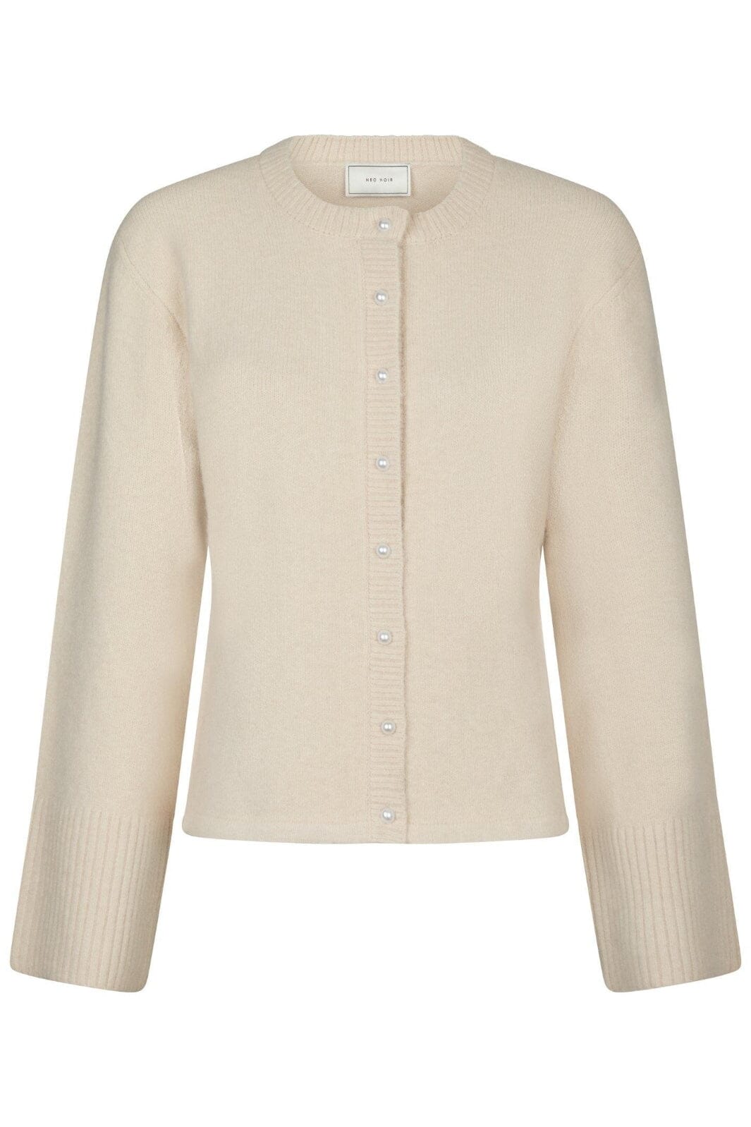 Neo Noir - Mixie Knit Cardigan 164837 - 124 - Ivory