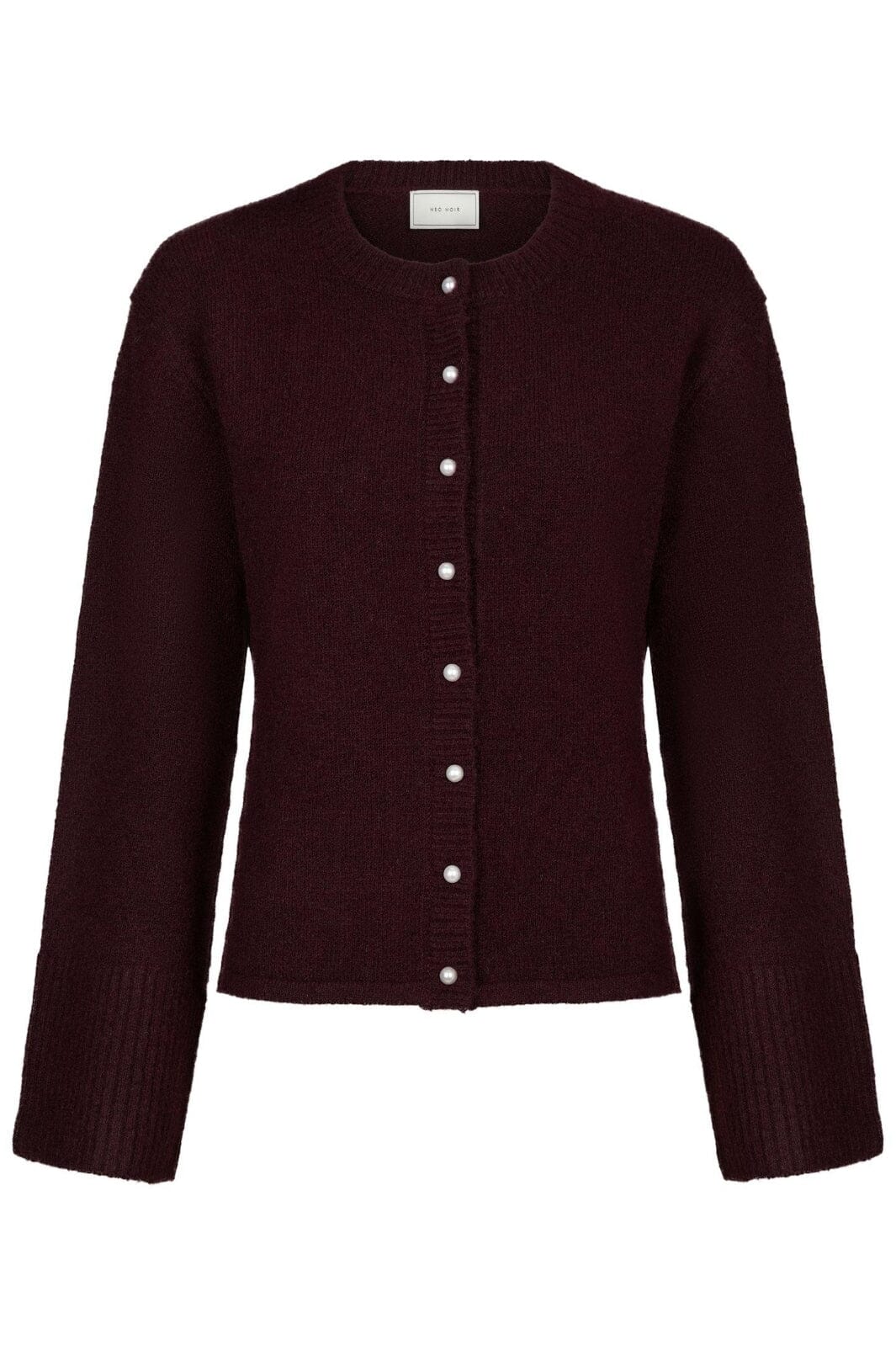 Neo Noir - Mixie Knit Cardigan 164837 - 682 - Wine