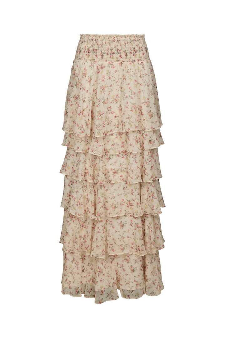 Neo Noir - Morris Meadow Printed Skirt 166447 - 122 - Creme