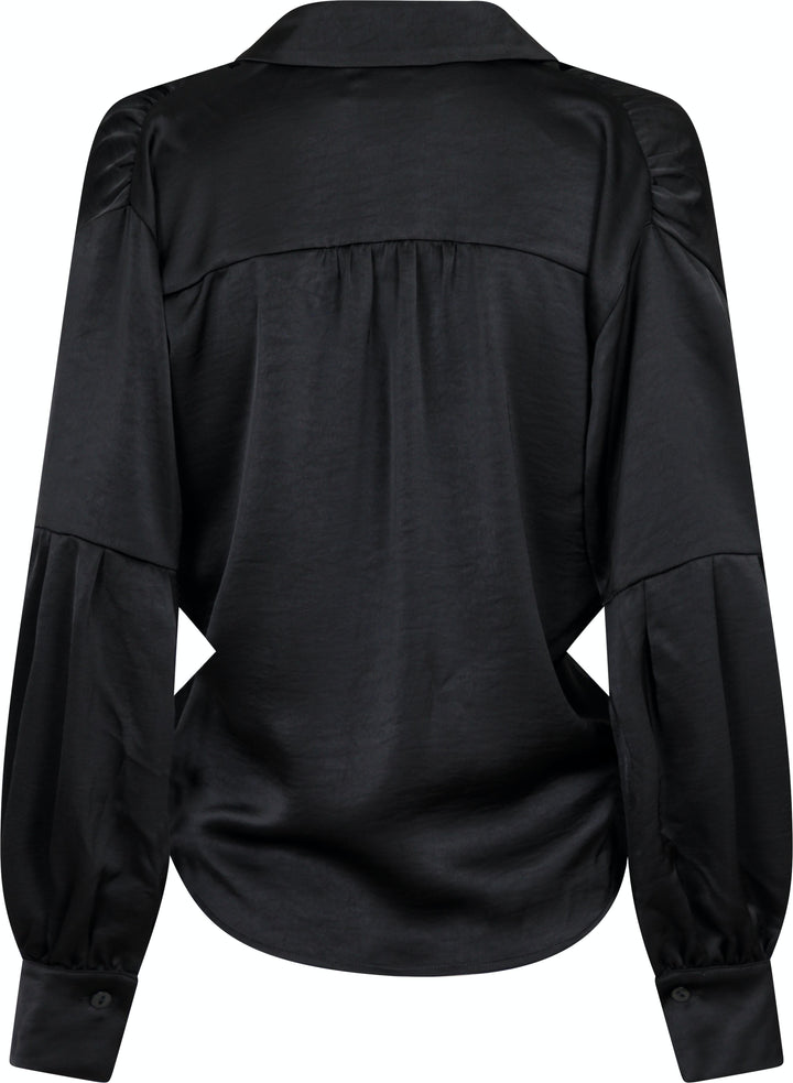 Neo Noir - Naja Satin Shirt - Black